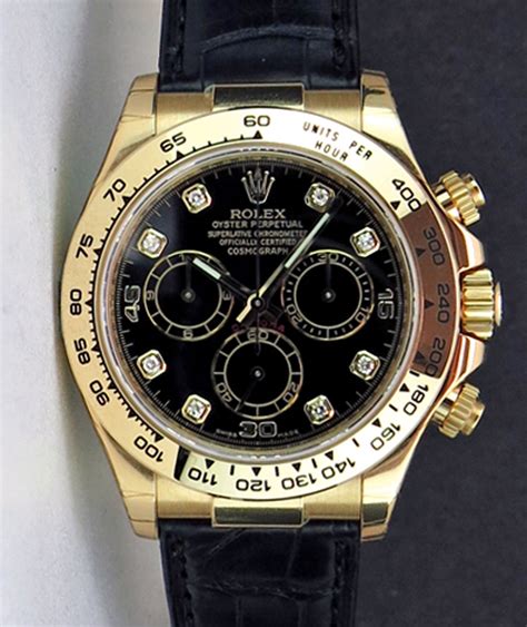 gold rolex black strap|rolex strap types.